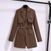 Spring And Autumn Windbreaker Women's New Top Korean Style Chic Coffee Colored Small Suit Jacket For Women Spring And Autumn High-end Suit For Women_ipsvogv.com