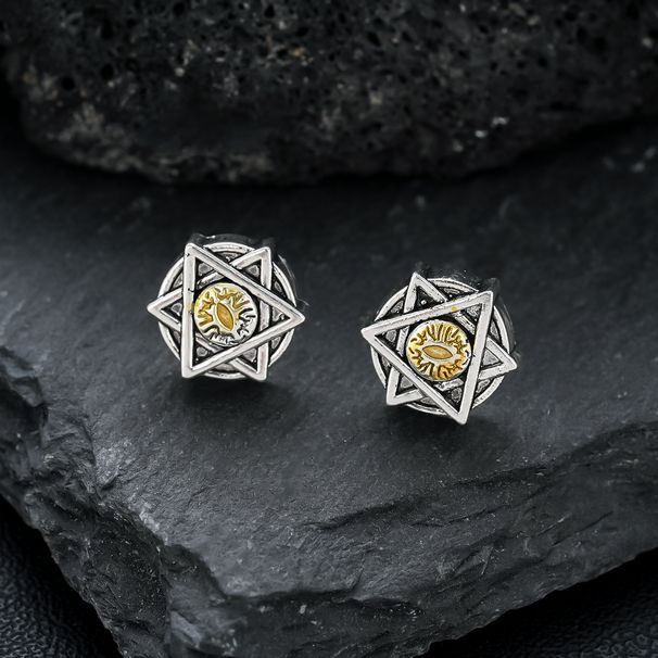 Versatile Six Star Eye Clip Men, High End, No Ear Holes, Earstuds For Women, Light Luxury, Small Style Earrings_ipsvogv.com