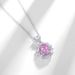 Ice Flower Cut High Carbon Diamond Pendant Clavicle Chain S925 Silver Colored Gem Silver Necklace_ipsvogv.com