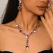 Women’s Jewelry Set Fashion Fashion EU Alloy Cube Necklace Earrings Earrings Heavy Duty High End Clavicle Chain Fashion Evening Dress Accessories_ipsvogv.com