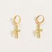 Niche Simple Cross Necklace Earrings Set Ins Light Luxury Inlaid Zircon Design Necklace Set Clavicle Chain_ipsvogv.com