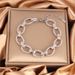 Stainless Steel Women Fashion Punk Gold Plated Non-Fading Thick Chain Bracelet For Men_ipsvogv.com