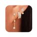Women’s Jewelry Set Fashion Hot Sales Real Gold Brass Electroplating Fashion High End Zircon Chain Tassel Earrings Three Piece Set_ipsvogv.com