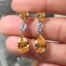 Cao Shi's 2022 Early Spring New Caibao Series Exquisite Pink Zircon Water Drop Earrings For Women_ipsvogv.com