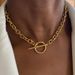 Hot Selling Accessories With Exaggerated Personality, Thick Chain Necklace, Street Photography, Fashionable OT Buckle,_ipsvogv.com