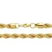 Hip Hop Plain 2-8mm Thick Encryption Stainless Steel Fried Dough Twists Color Preserving Electroplating Twisted Rope_ipsvogv.com
