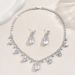 Women’s Jewelry Set Fashion Zircon Heavy Necklace And Earrings Set Luxurious And Atmospheric Set Christmas Gift Set With Gift Box_ipsvogv.com