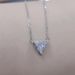 Pair Ortyx Triangle Diamond Necklace Female Element Crystal Clavicle Chain Hanging_ipsvogv.com