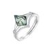 hot Collection Stacking Geometric Water Grass Agate Ring S925 Silver Natural Green Moss Stone Combination Ring Simplicity_ipsvogv.com