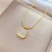Body 【 Full Titanium Steel 】 Block Cat's Eye Stone Minimalist Gold Necklace In The Furnace, Female Ins Mesh Red 【 】 Furnace,_ipsvogv.com