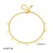 Fashionable niche high-end light luxury simple versatile temperament metal titanium steel oil drop love butterfly pendant anklet_ipsvogv.com