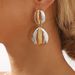 E13018 design gold and silver color blocked geometric alloy earrings, personalized, niche, high-end earrings for women_ipsvogv.com