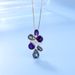 Fashionable Light Luxury Gemstone Necklace Pendant For Women Personality Temperament Design S925 Silver Inlaid Colorful Crystal Pendant_ipsvogv.com