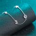 Sterling Silver Bracelet Women's 1314 Mosonite Handpiece Plated With PT950 Small Fresh Gift_ipsvogv.com