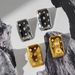 Real Gold Electroplated Titanium Steel Polished Square Zircon Fashionable Dancer Gold And Silver Earrings_ipsvogv.com