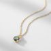 hot Sale Simple And Fashionable Water Drop Natural Water Grass Agate Pendant S925 Silver Inlaid Green Moss Stone Necklace Customized_ipsvogv.com