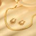 Fashionable INS Fashion Light Luxury Stainless Steel Gold Plated A-level Zircon Claw Flat Snake Chain Splicing Necklace_ipsvogv.com