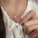 Silver Ribbon Bow Necklace For Women Summer Super Fairy Simple Design Sense Clavicle Chain 2024 Korean New Style Jewelry_ipsvogv.com