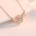 Angel smart necklace clavicle chain wings female niche design simple flying wing inlay gold-plated jewelry wholesale_ipsvogv.com
