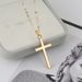 Women's Jewelry Copper Cross Simple Necklace Pendant Fashionable Temperament Retro High End Sense All Match Clavicle Chain_ipsvogv.com