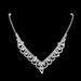 LACE LUXE 602 - Diamond Lace Jewelry Set (Bridal Necklace & Earrings, Fashion Wedding Accessories)_ipsvogv.com