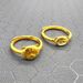 Brass Gold-plated Real Couple Ring, Internet Sand Gold 999 Cerebellar Tiger Ring_ipsvogv.com