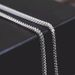 Stainless 3mm Front And Back Ground Chain Three-dimensional Men's Gold Necklace Hip-hop Jewelry Titanium Steel_ipsvogv.com