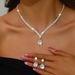 Women’s Jewelry Set Fashion Necklace Earrings Two Piece Set Exaggerated Light Luxury Temperament Clavicle Chain High Grade Necklace Female Jewelry_ipsvogv.com