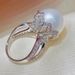 Women's Senser Holder Pearl Temperament Ring _ipsvogv.com