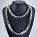 Heavy Men's 10mm width Stainless Steel Original Color no Buckle Solid Chain Necklace Very Long 47~59 inch_ipsvogv.com