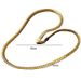 50cm Silver Plated Horseshoe Chain 60mm Side Chain Light Luxury Encrypted Embossed Snake Bone Chain_ipsvogv.com