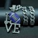 Fashionable Diamond LOVE Rugby Alloy Pendant, Hip-hop Men's Necklace, Personalized And Colorful_ipsvogv.com