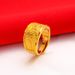 New Sand Gold Plated Jewelry Open Mouth Men's Smooth Sailing And Good Luck Ring_ipsvogv.com
