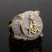 Jin'ao Jewelry AG Freemason Letter Ring, Genuine Gold Plated With Zircon, Personalized Hip Hop Male Ring_ipsvogv.com