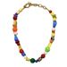 E-home's New Natural Pearl Mixed With Rainbow Necklace, Fashionable Collision Sweater, Collarbone Chain, CHOKER_ipsvogv.com