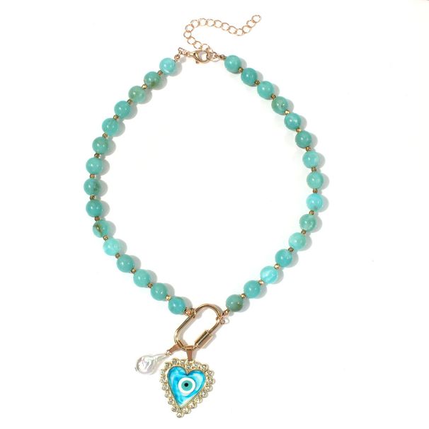 Retro Personality Love Devil Eye Pendant Necklace Cross Border Fashion Temperament Necklace Female_ipsvogv.com