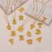 hot selling new product 26 English capital letters pendant necklace gold plated environmentally friendly vacuum plating necklace_ipsvogv.com