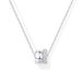 Brass Real Gold Electroplating Zircon Inlaid Fashionable Double Circle Pendant Versatile Women's Necklace_ipsvogv.com