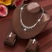 Women’s Jewelry Set Fashion Fashion Temperament Exquisite High End Light Luxury Blue Crystal Rhinestone Necklace Earrings Set Dress Accessories Bride_ipsvogv.com