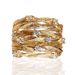 Cao Shi's Wrapped Vine For Women's Fashion Color Wide Edition Multi Accessories Star Zircon Bird's Nest Ring_ipsvogv.com