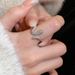 Real Gold Electroplated Curved Snake Opening Korean Style Ins, Fashionable Personalized Index Finger Ring, Light Luxury_ipsvogv.com