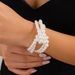 Temperament Stacked KnottingPearl Fashion Beaded Multi Layer Clavicle Chain Necklace Accessories_ipsvogv.com