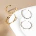 Earrings sterling silver round earrings simple fashion ins style jewelry earrings Korean women's high-end sense_ipsvogv.com