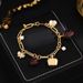 High Version Genuine Gold Electroplated Commuting Pearl Ks Countryside Style Strawberry Clover Basket Bee Bracelet_ipsvogv.com