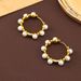 Japanese and Korean fashion temperament, pearl large circular women's simple, light luxury earrings, high-end feeling,_ipsvogv.com