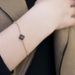 Black And White Double Sided Four Leaf Clover Invisible Magnetic Buckle Bracelet For Women Element Crystal Bracelet For Women_ipsvogv.com