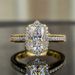 Cao Shi's New Square Diamond Princess Noble temperament Ring Fashion Engagement Women's Jewelry_ipsvogv.com