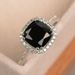 Sanjie Fashion Classic Ring Inlaid With Black Square Diamond Women's Jewelry Ins Handmade_ipsvogv.com