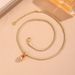 Meichen New Fashionable Spherical Crystal Pendant Necklace Titanium Steel Women's Chain Network Red Neckchain_ipsvogv.com