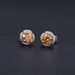 New Flower 0.5ct Colored Moissanite Earrings With Certificate Red Champagne S925 Sterling Silver Gold Plated Earrings_ipsvogv.com